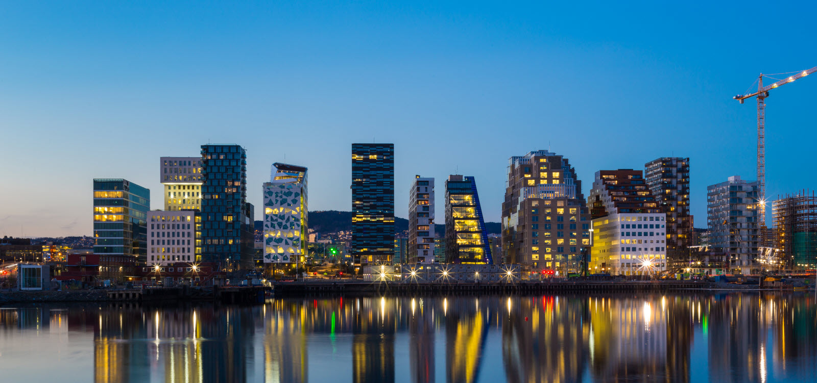 13004519 modern buildings in oslo at twilight20by20W