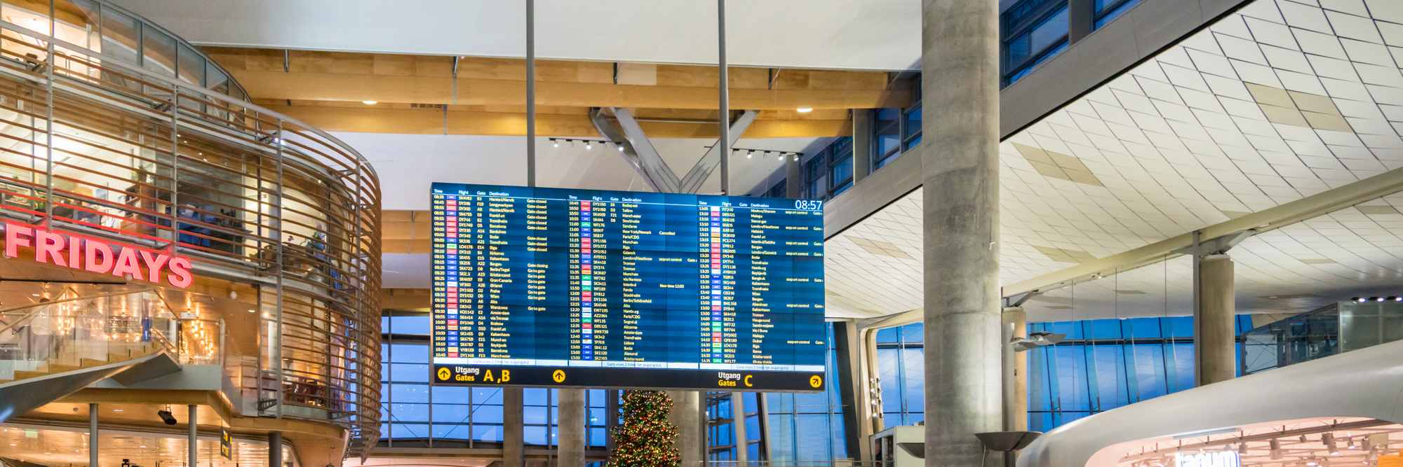 Oslo Gardermoen International Airport departure terminal