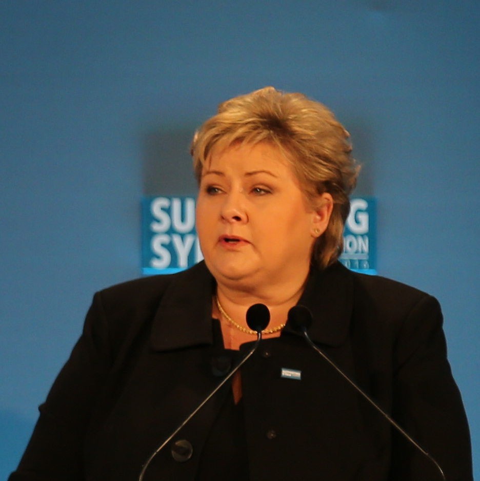 Erna Solberg Prime Minister of Norway cropped